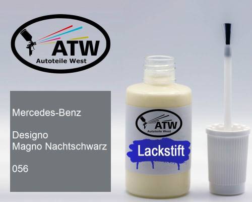 Mercedes-Benz, Designo Magno Nachtschwarz, 056: 20ml Lackstift, von ATW Autoteile West.